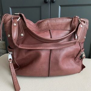 Rich Brown leather handbag
